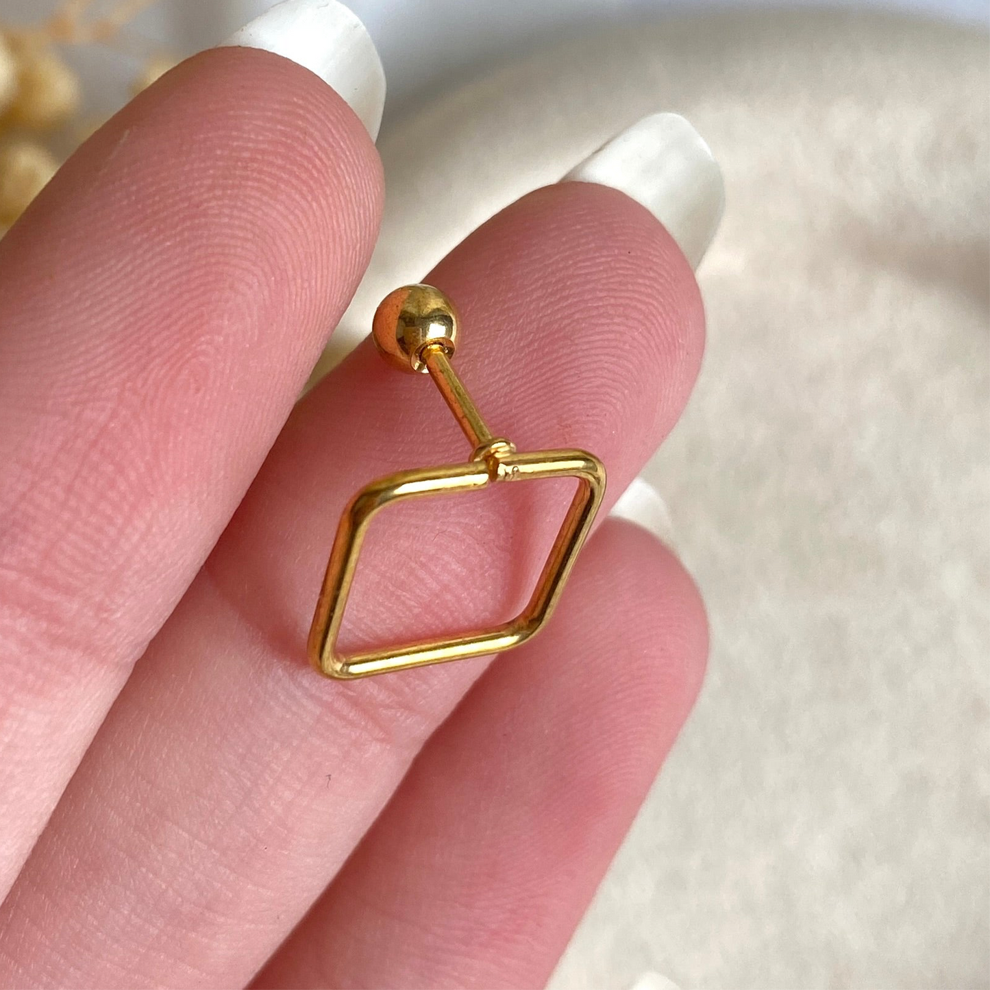 #00042 Copper Gold Plated Piercing