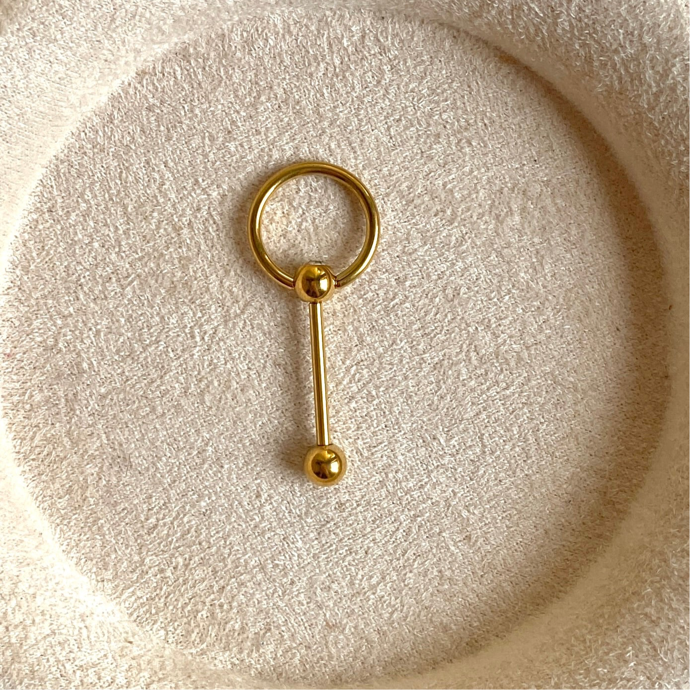 #00047 Copper Gold Plated Piercing