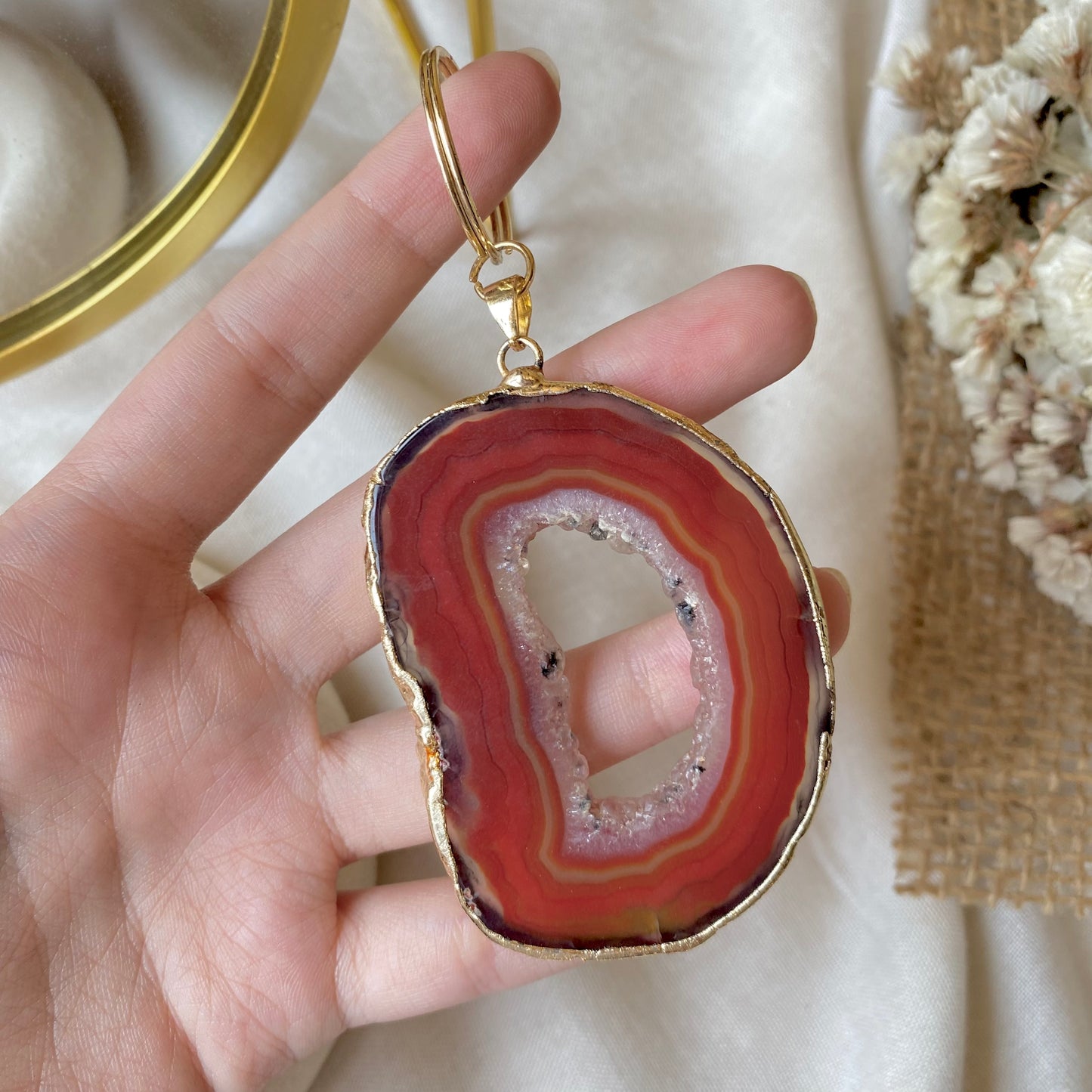 Core Flame | Handmade Bag Charm & Key Chain, Singular Creation