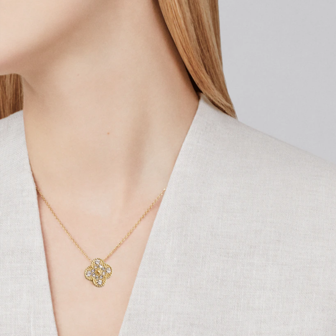 10152-5 Double face Gold Plated Necklace