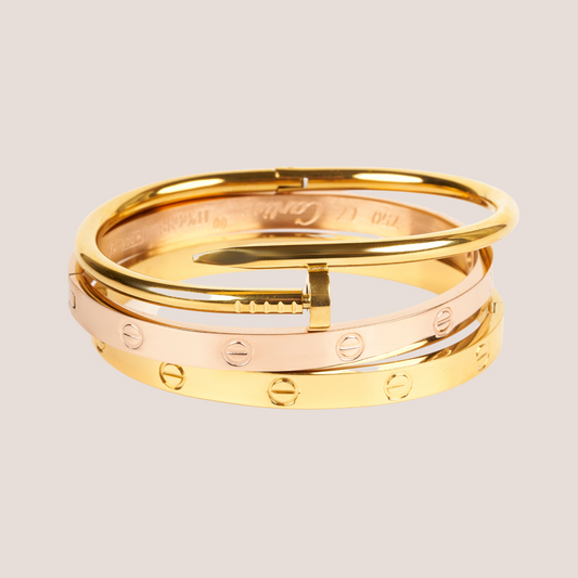 20027-2 Gold plated bangle bracelet