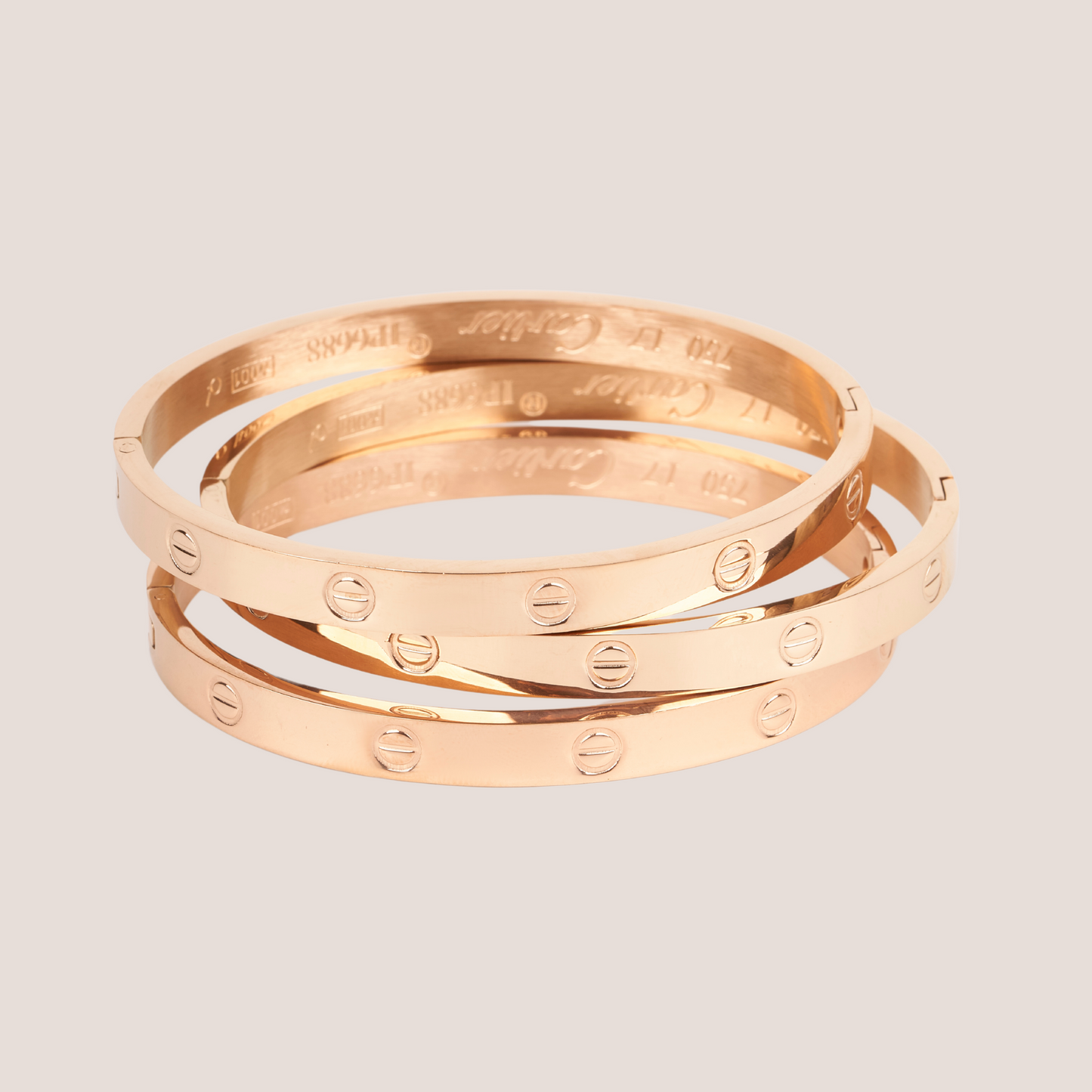 20028-2 Rose Gold, Gold Plated Set