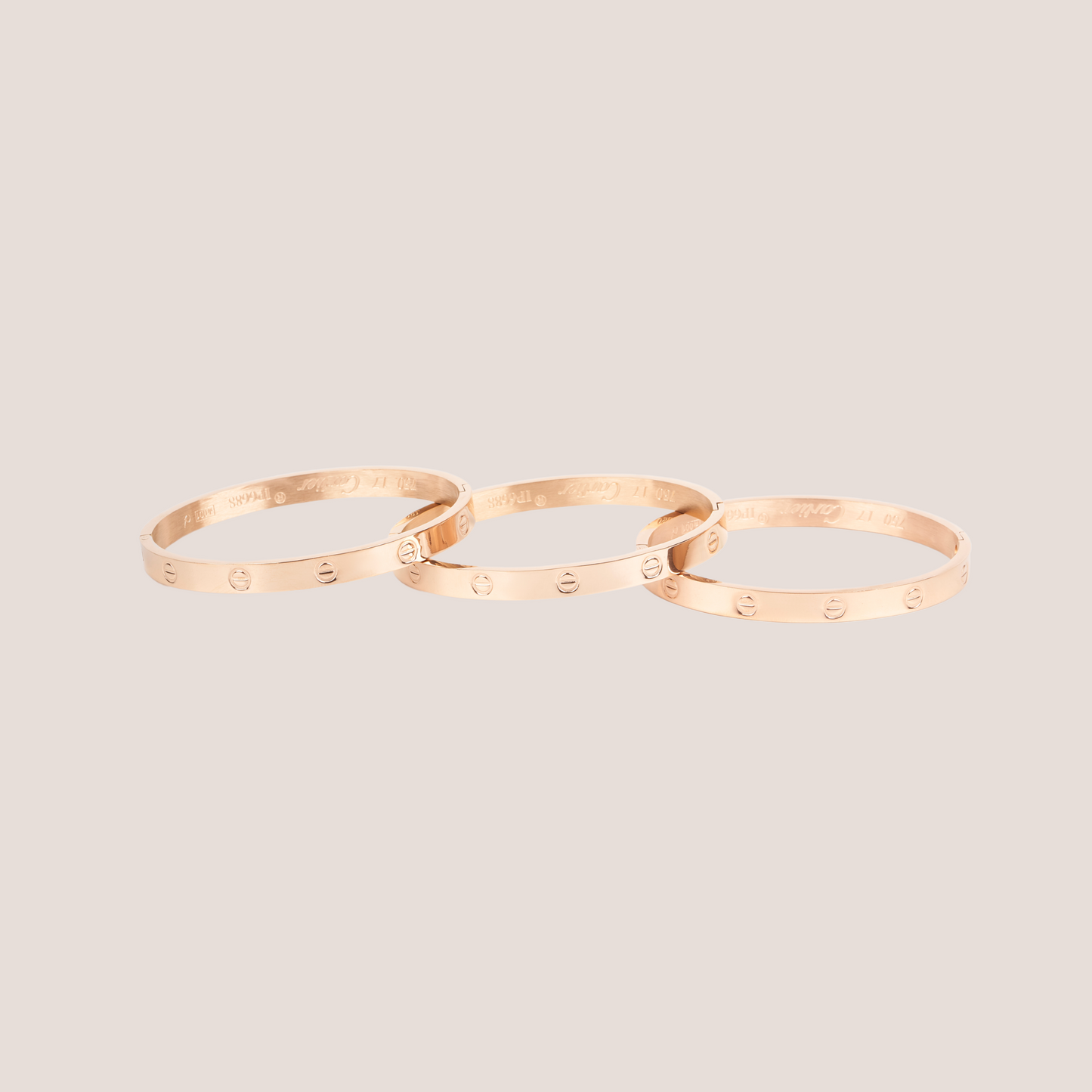 20028-2 Rose Gold, Gold Plated Set