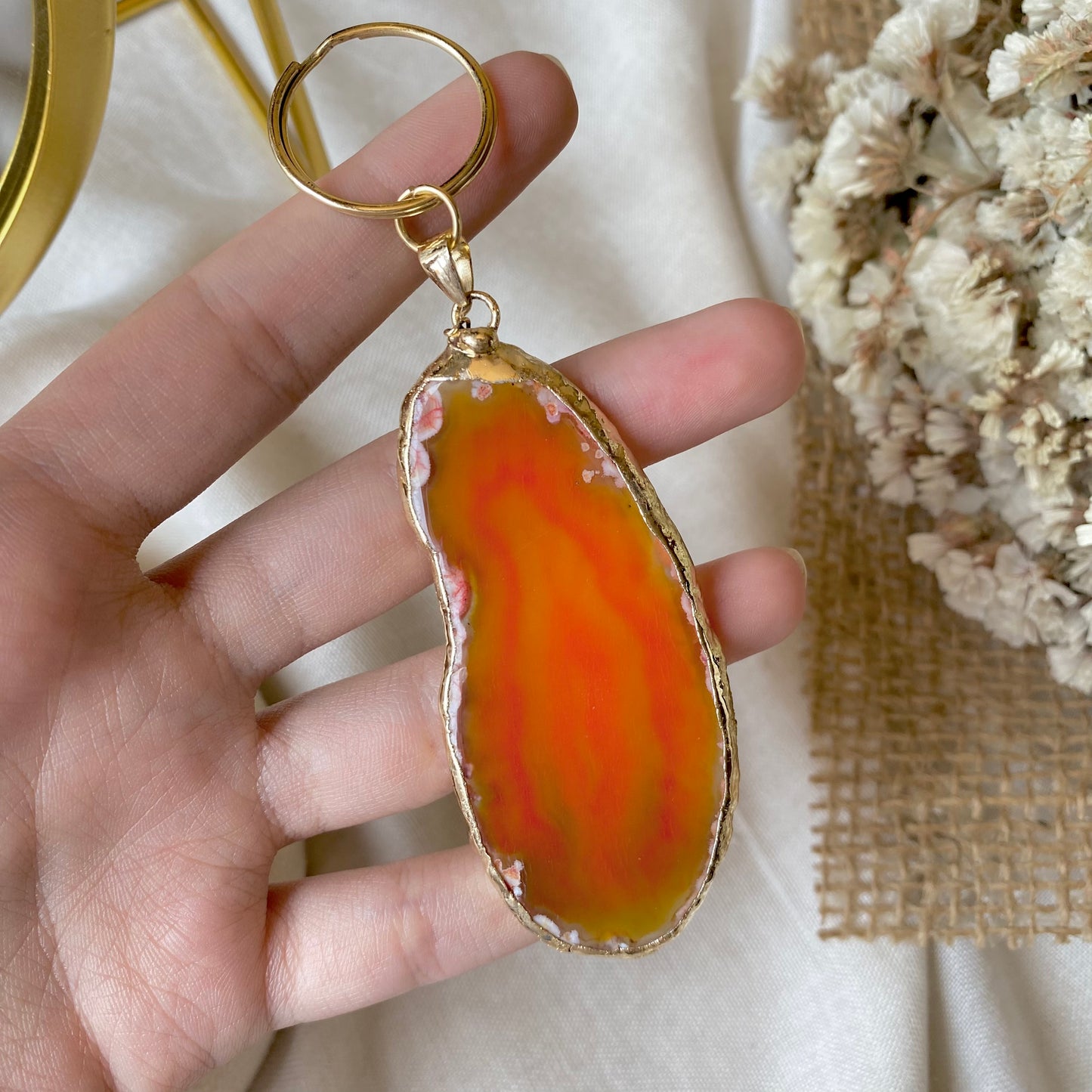 Solar Trail | Handmade Bag Charm & Key Chain, Singular Creation
