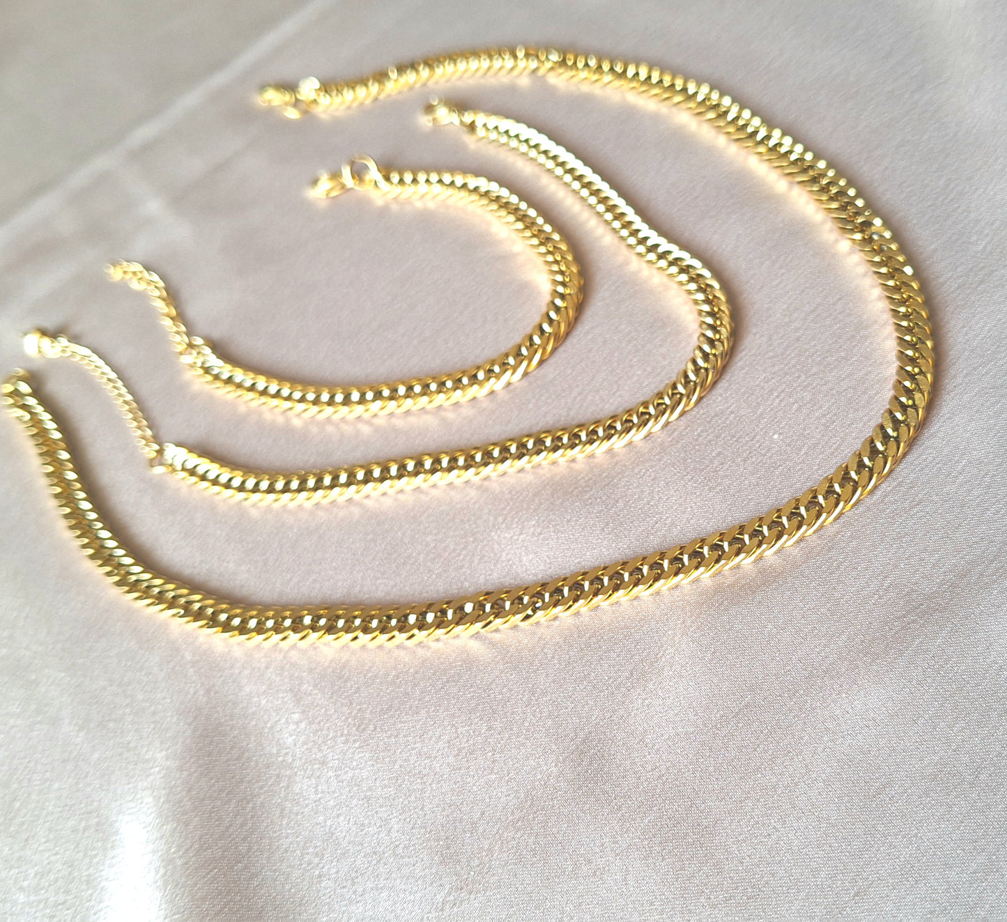 80029 Gold Plated 3 Pieces Set