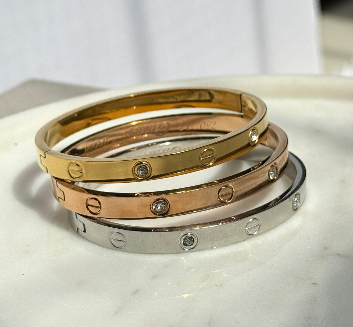20296 Gold Plated Bangles Set