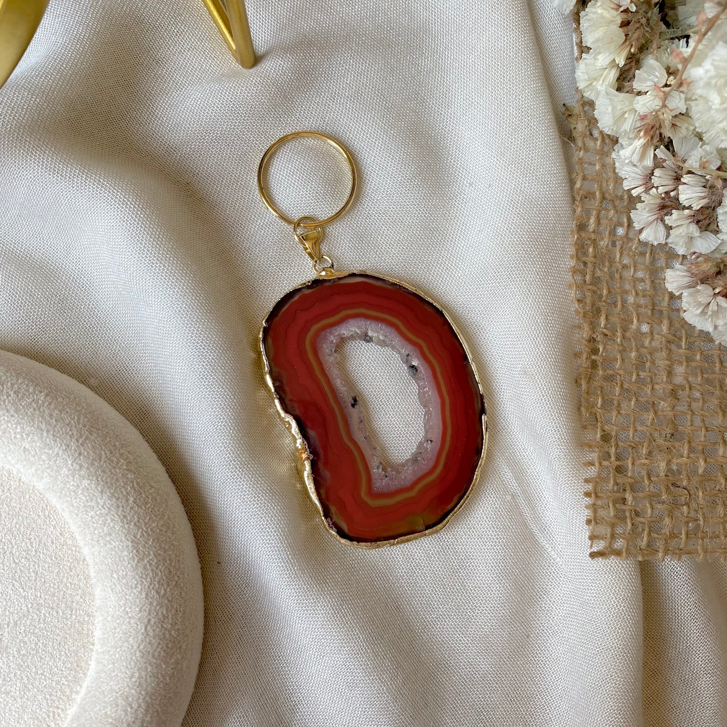 Core Flame | Handmade Bag Charm & Key Chain, Singular Creation