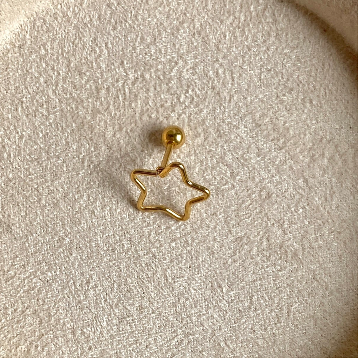 #00048 Copper Gold Plated Piercing