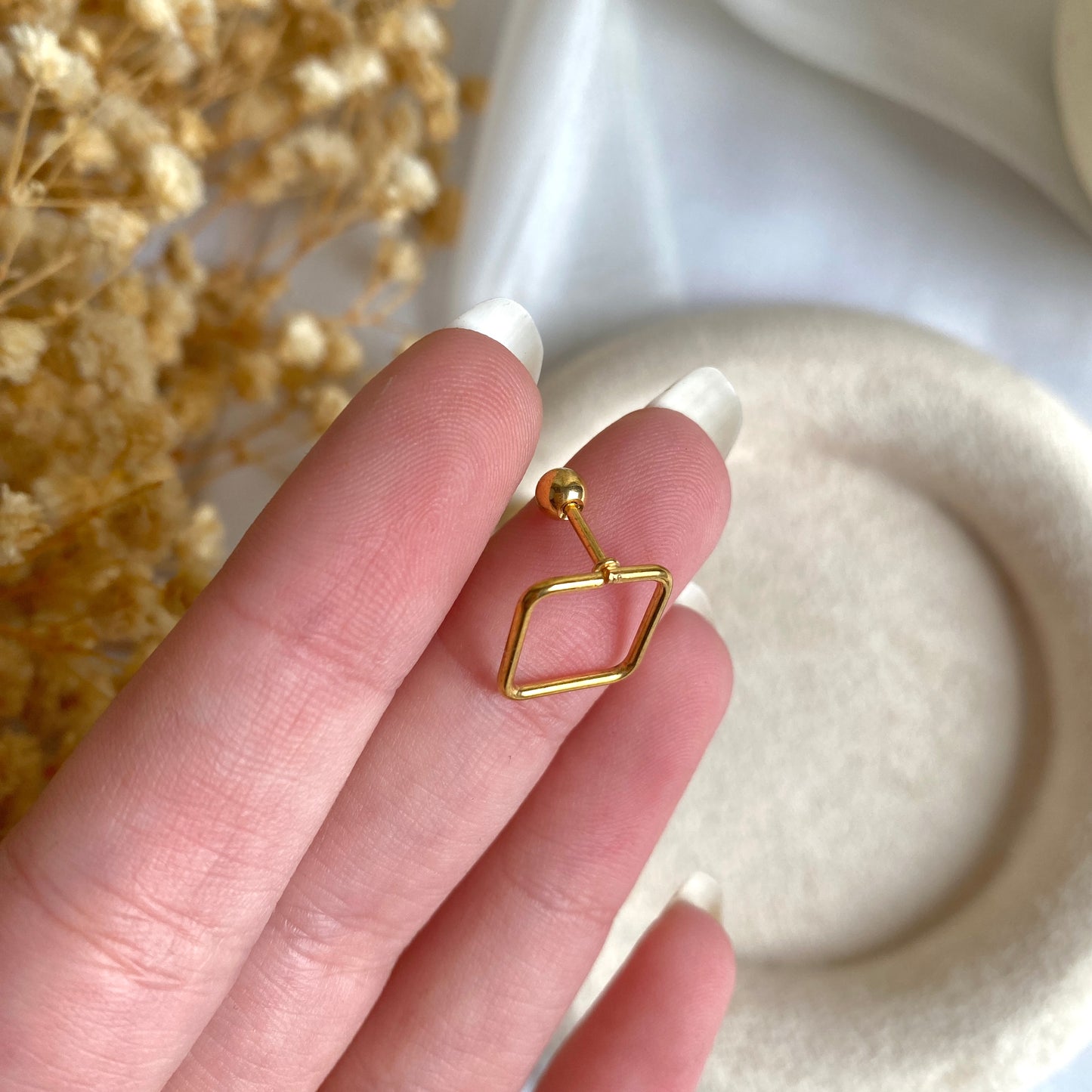 #00042 Copper Gold Plated Piercing
