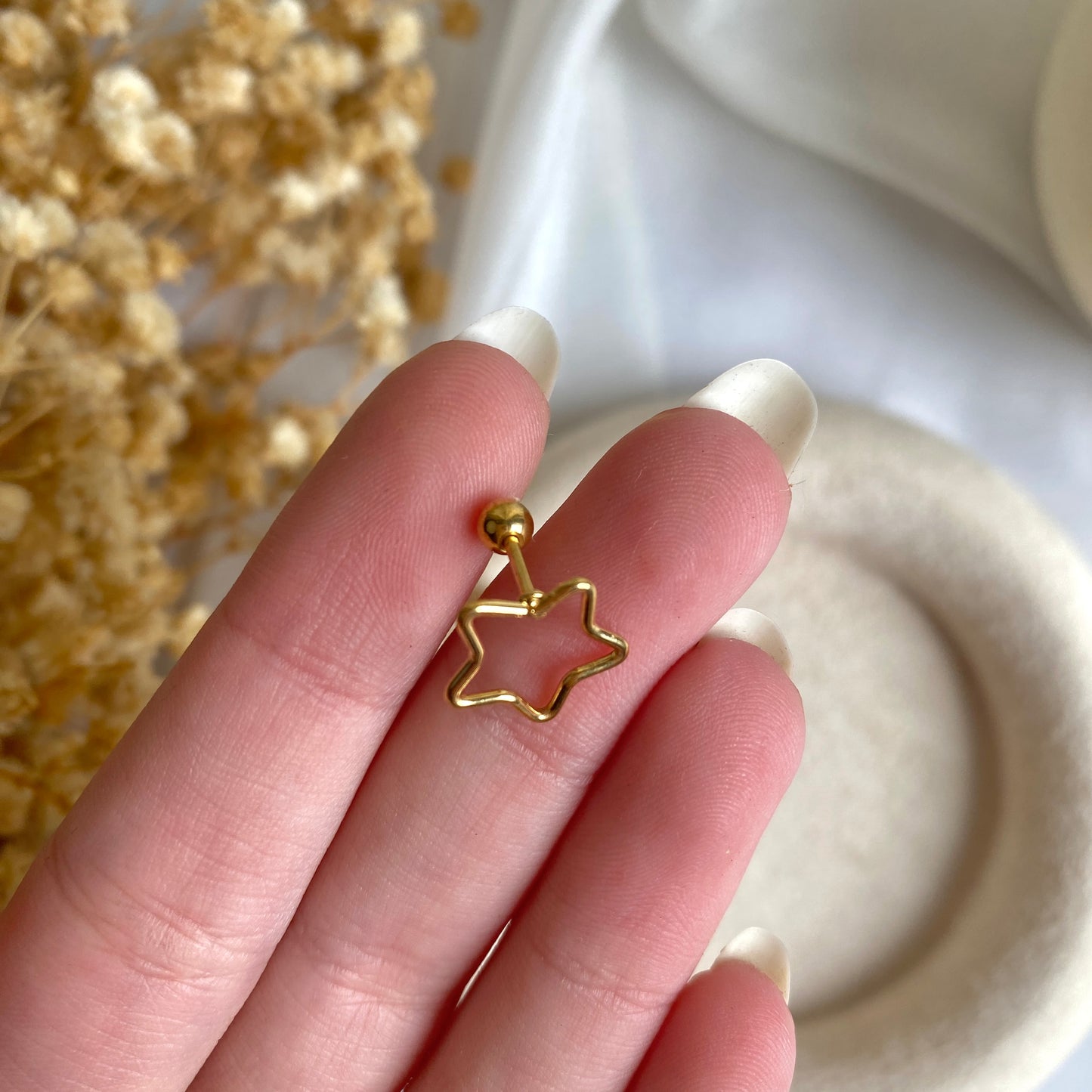 #00048 Copper Gold Plated Piercing