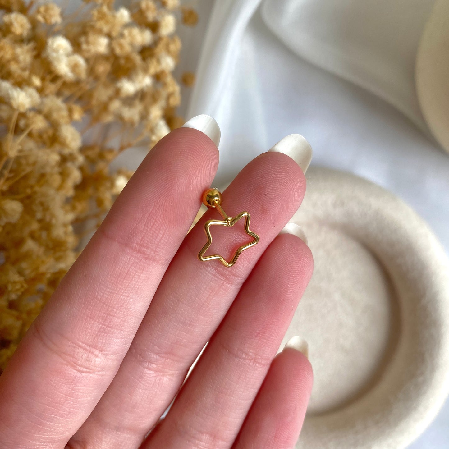 #00048 Copper Gold Plated Piercing
