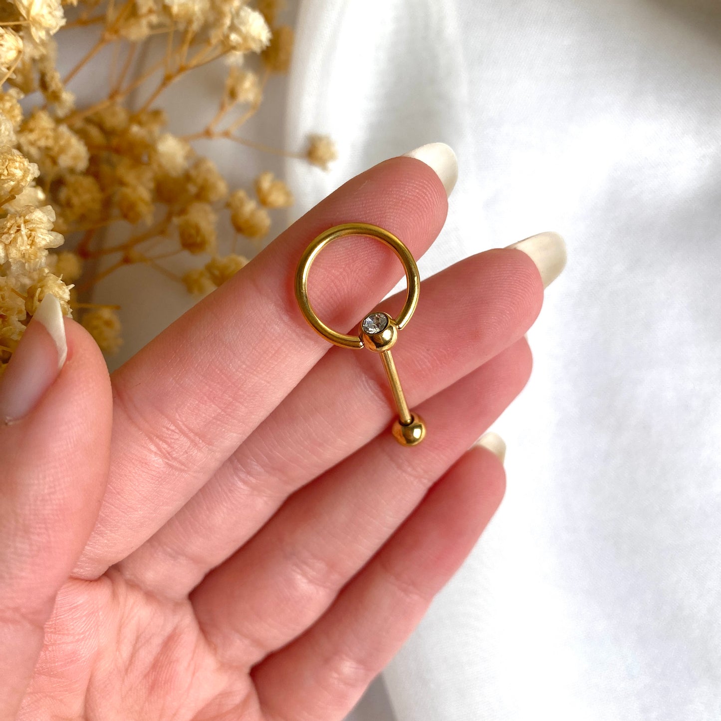 #00047 Copper Gold Plated Piercing