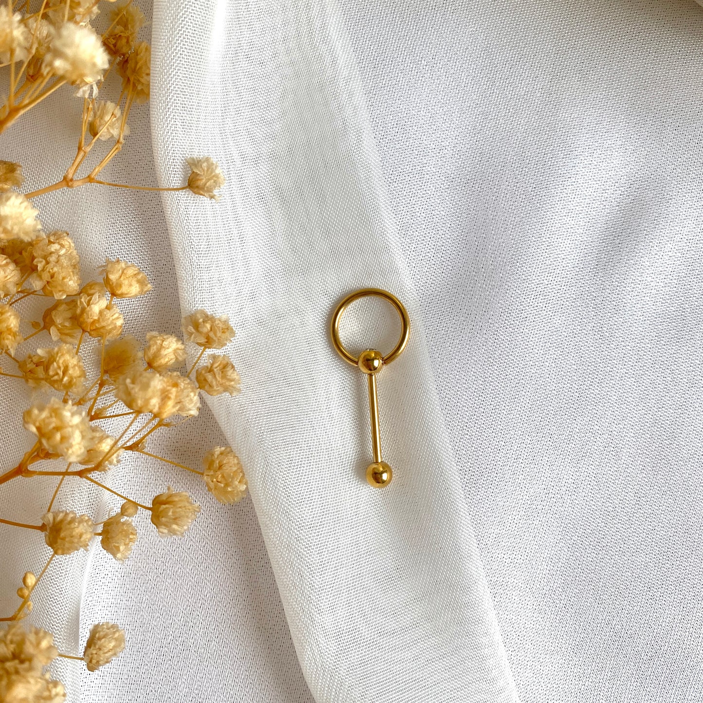 #00047 Copper Gold Plated Piercing