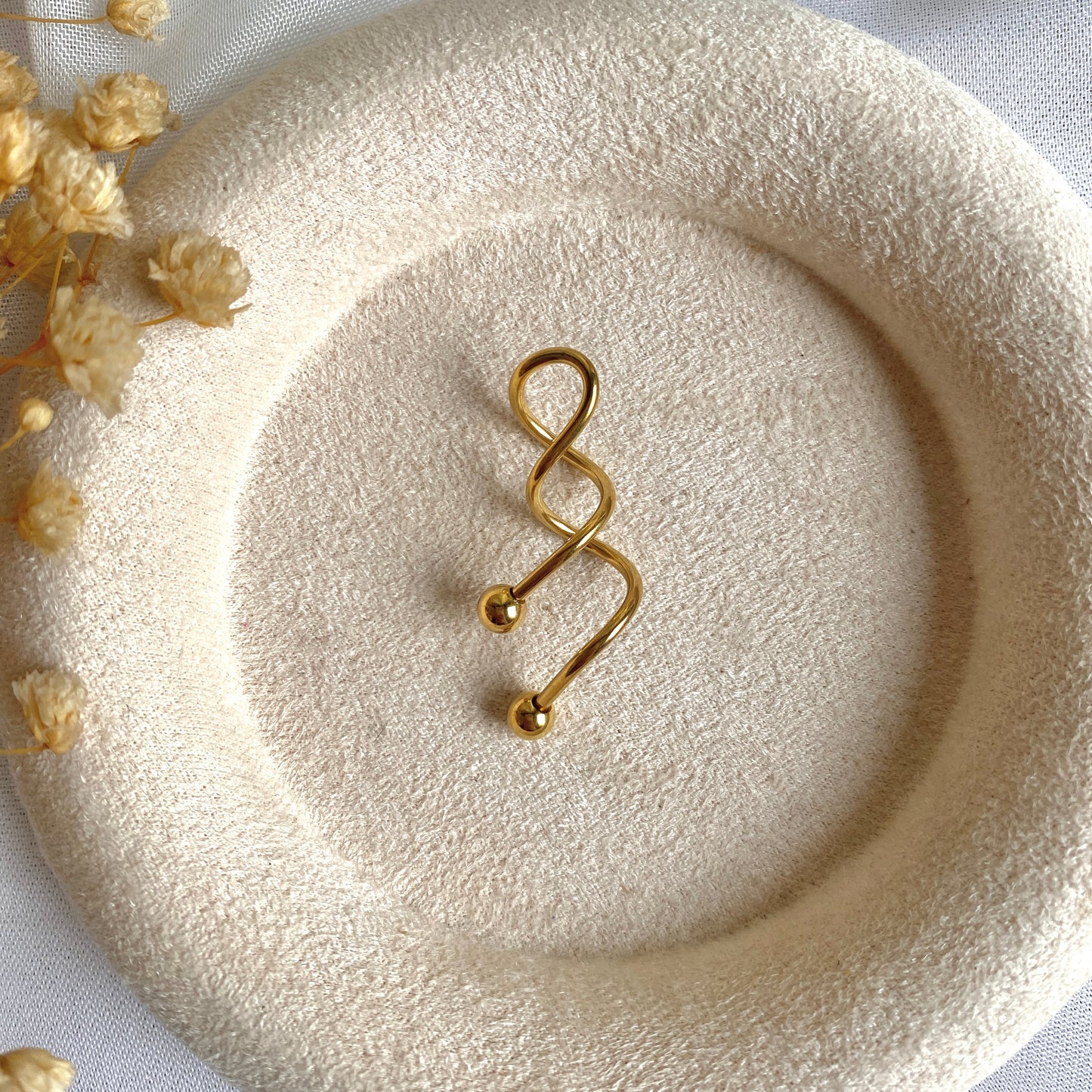 #00043 Copper Gold Plated Piercing