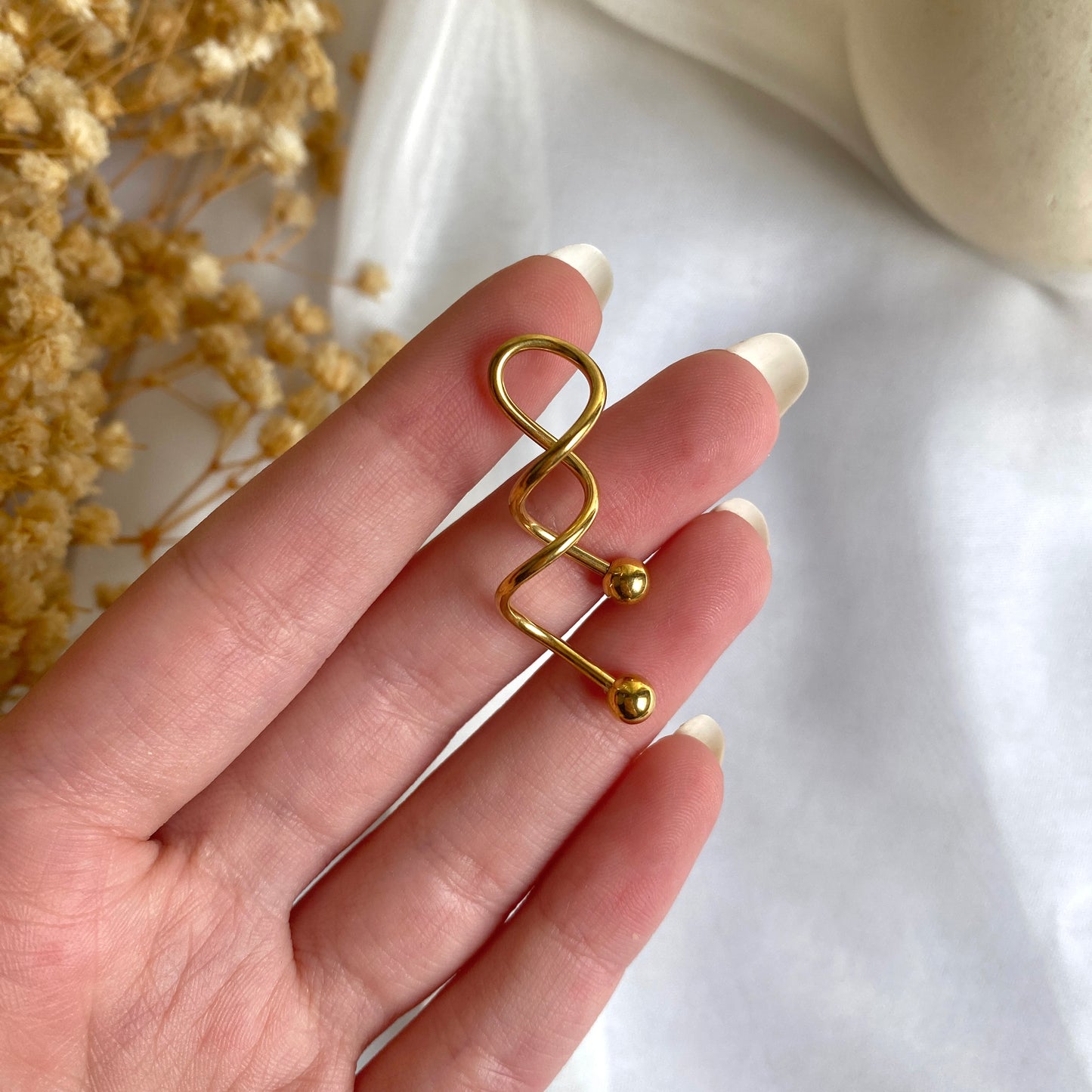 #00043 Copper Gold Plated Piercing