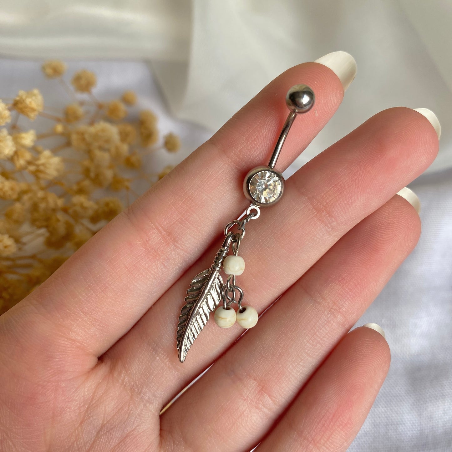 #00100 Copper Gold Plated Piercing.