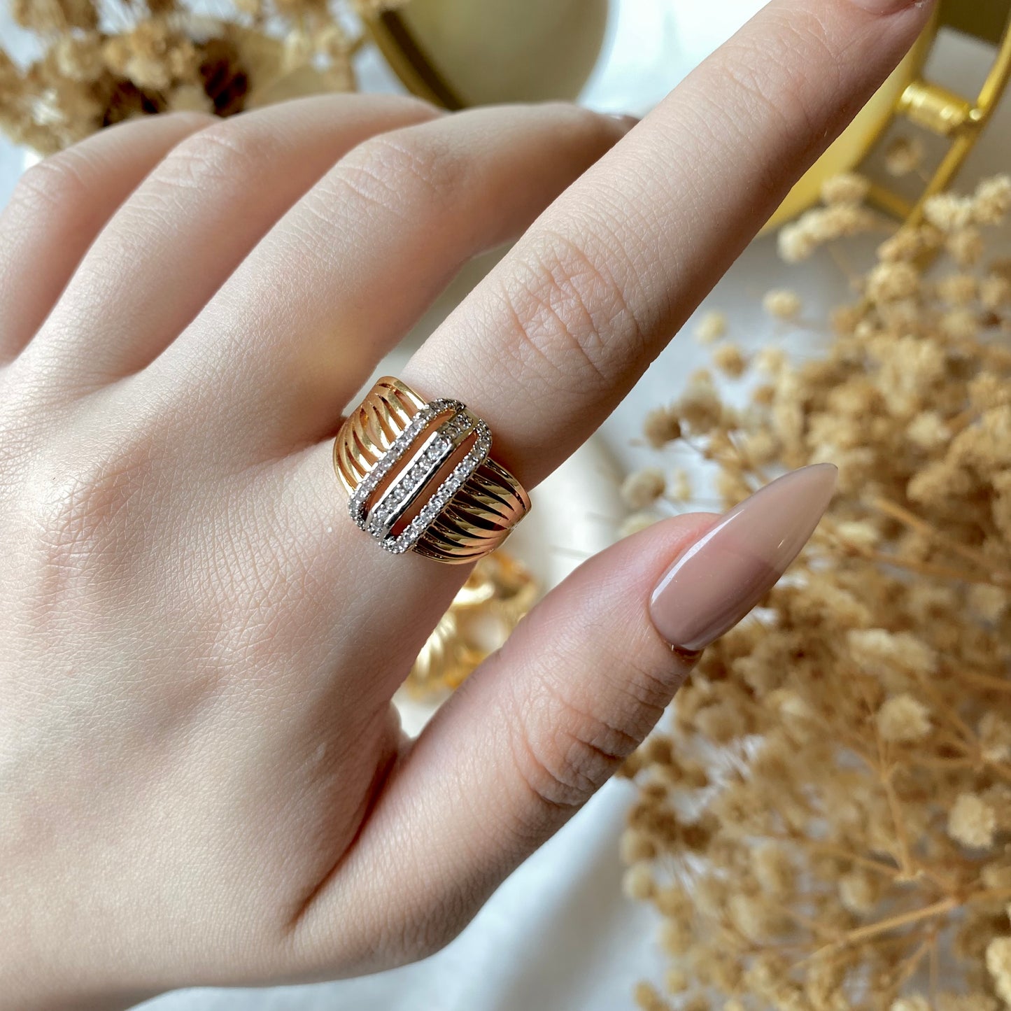 #50012 Copper Gold Plated Ring