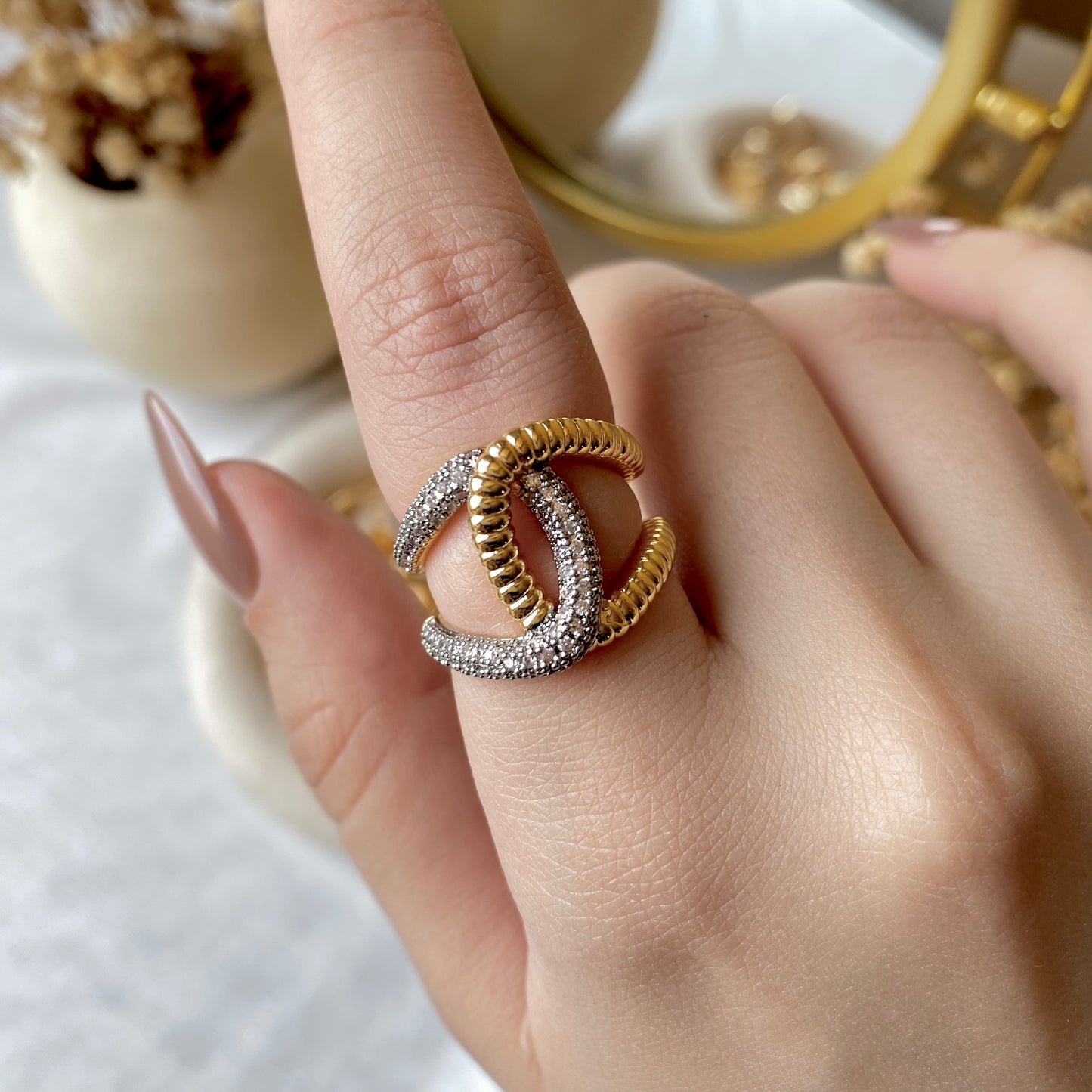 #50008 Copper Gold Plated Ring