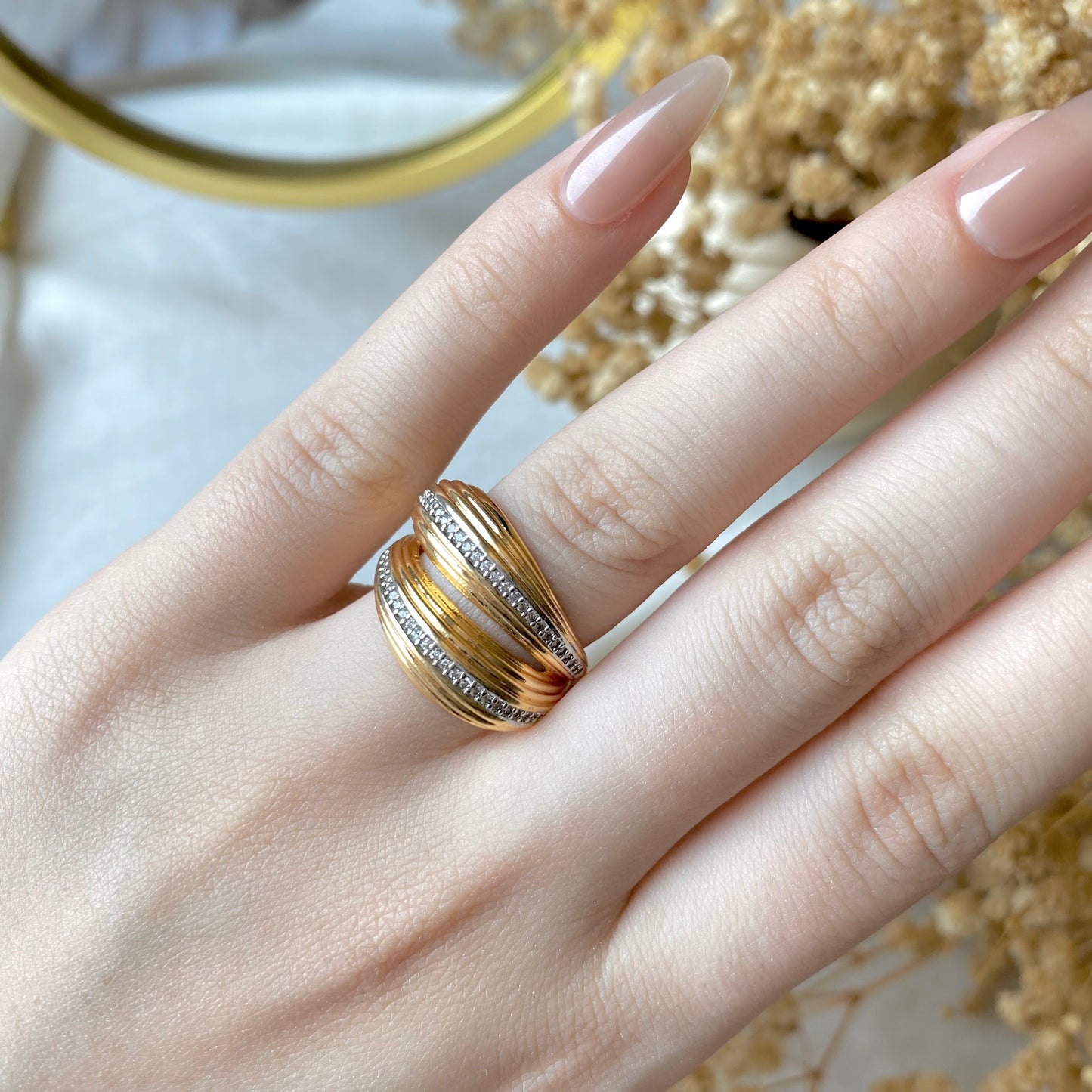 #50015 Copper Gold Plated Ring