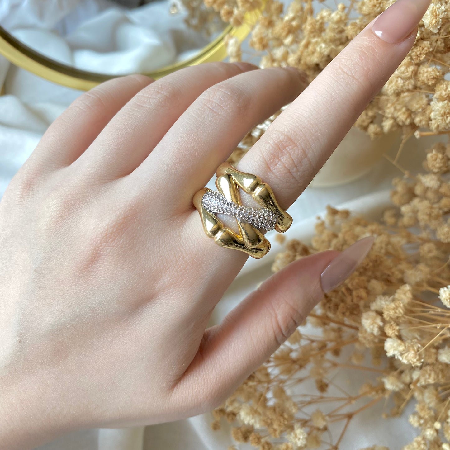 #50018 Copper Gold Plated Ring