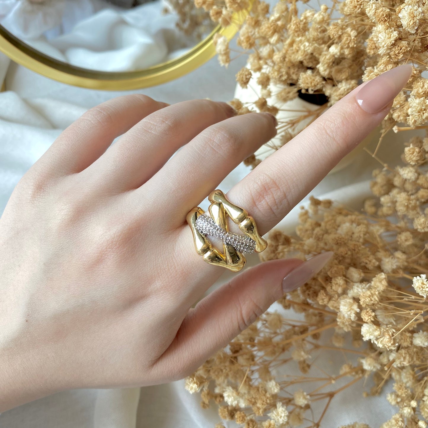 #50018 Copper Gold Plated Ring