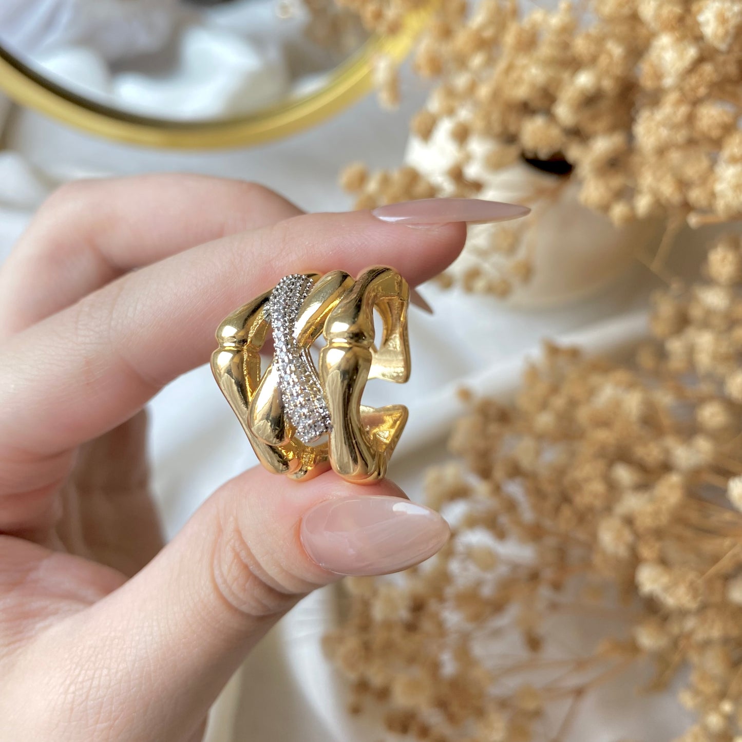 #50018 Copper Gold Plated Ring
