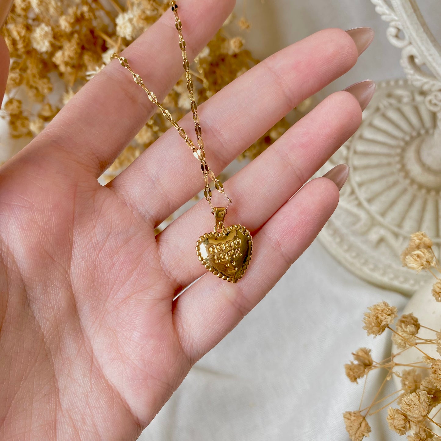 #10045 Copper Gold Plated Necklace (Double Face)
