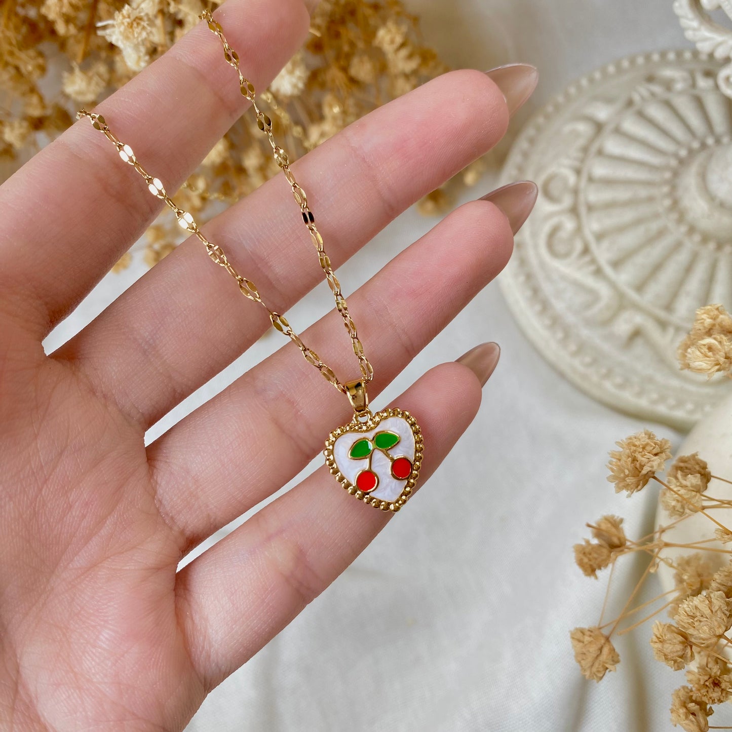 #10045 Copper Gold Plated Necklace (Double Face)