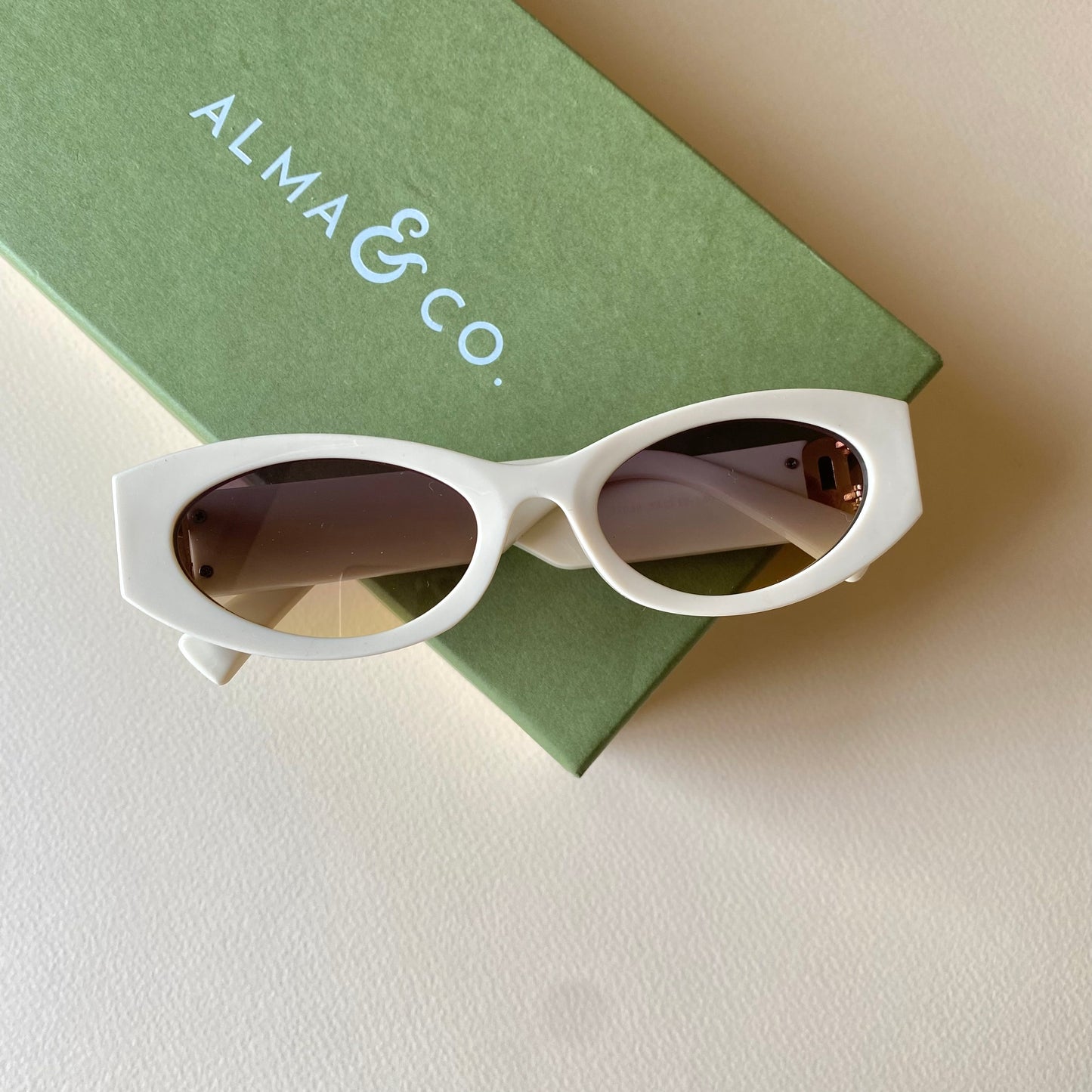 0001-1 Chunky Oval Sunglasses