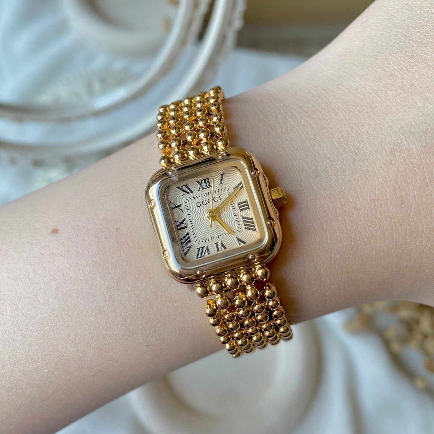 0004 Gold Plated stainless steel Watch