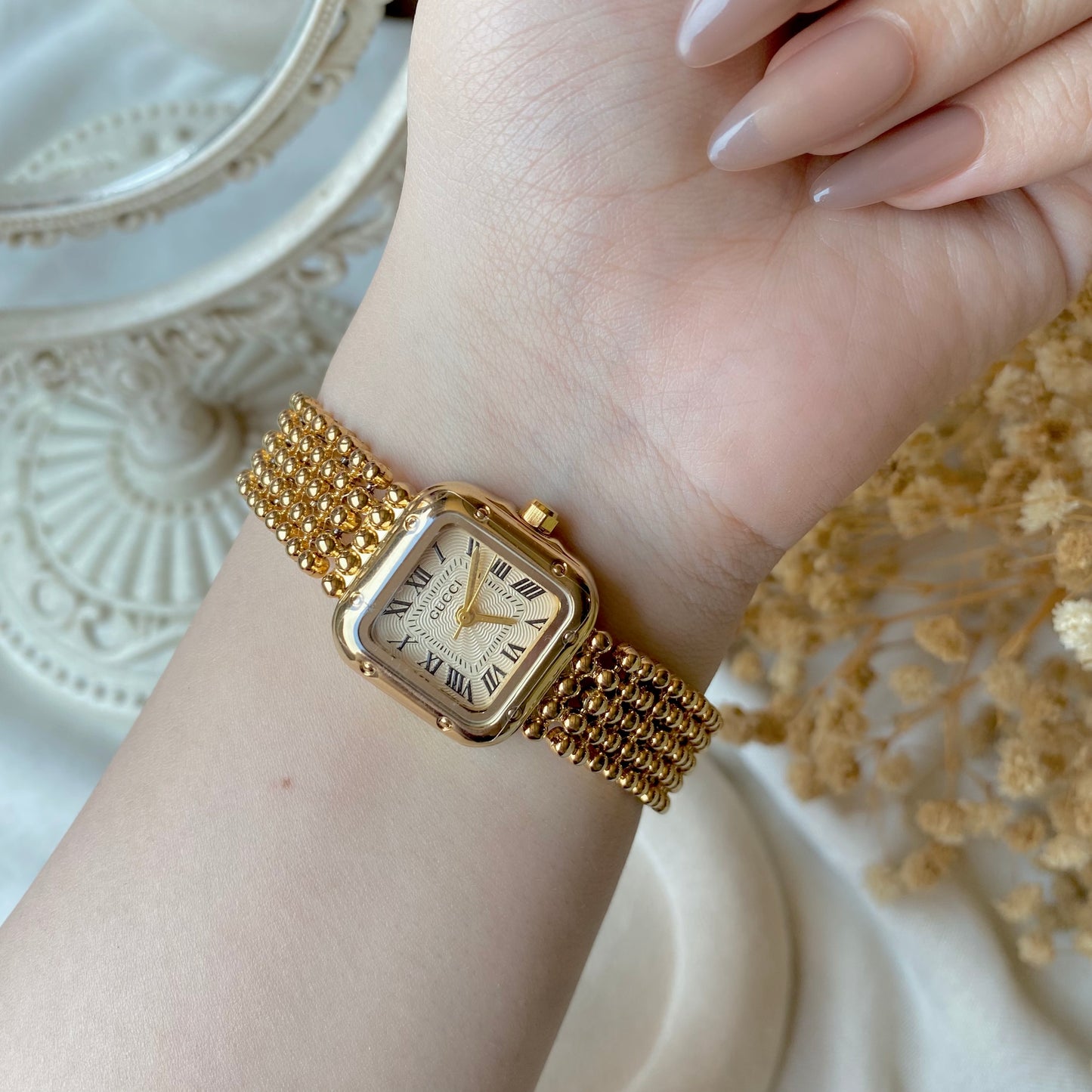 0004 Gold Plated stainless steel Watch