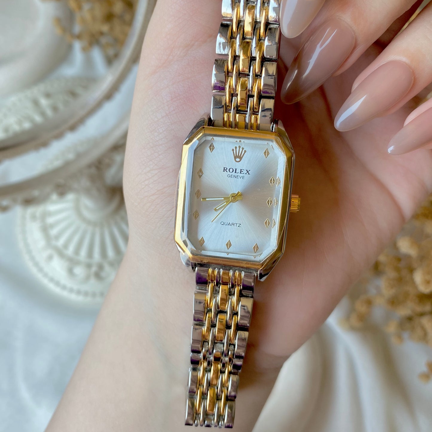 0008-1 Gold Plated stainless steel Watch