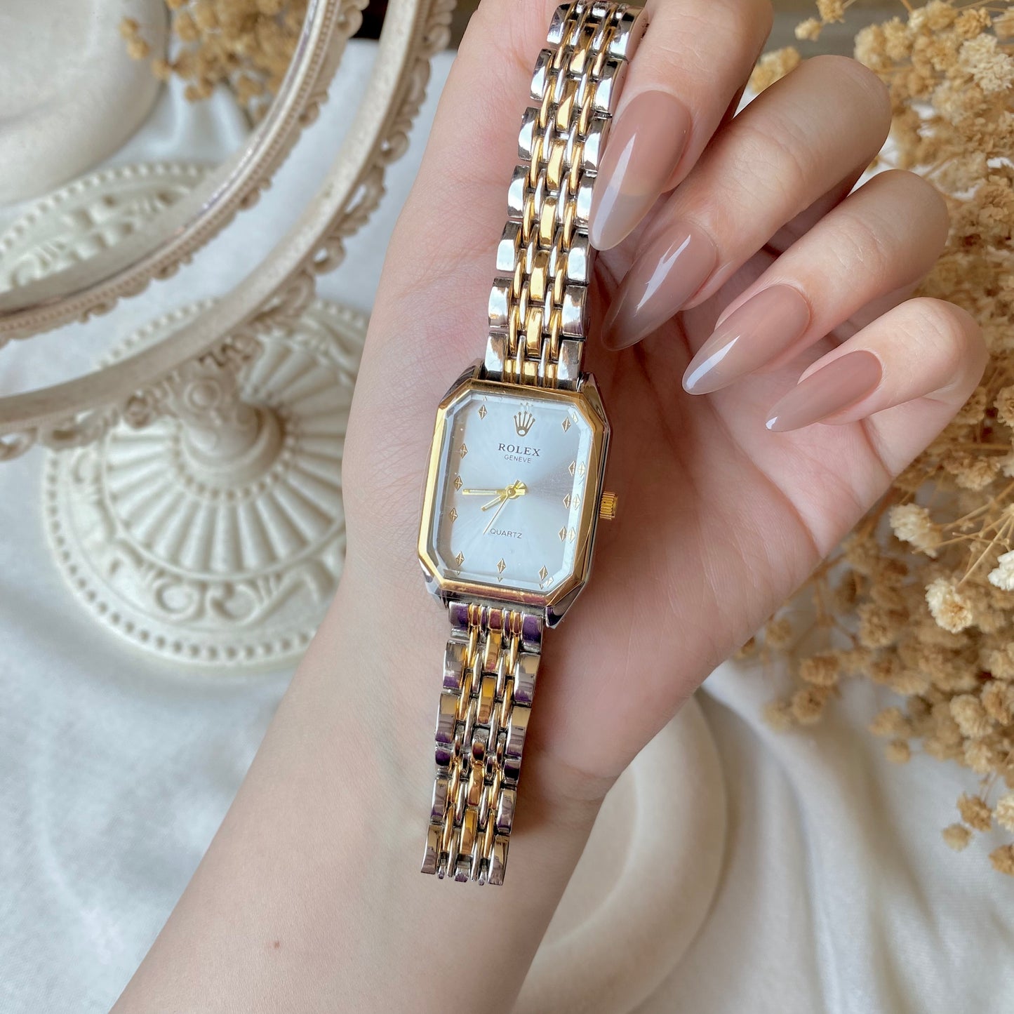 0008-1 Gold Plated stainless steel Watch