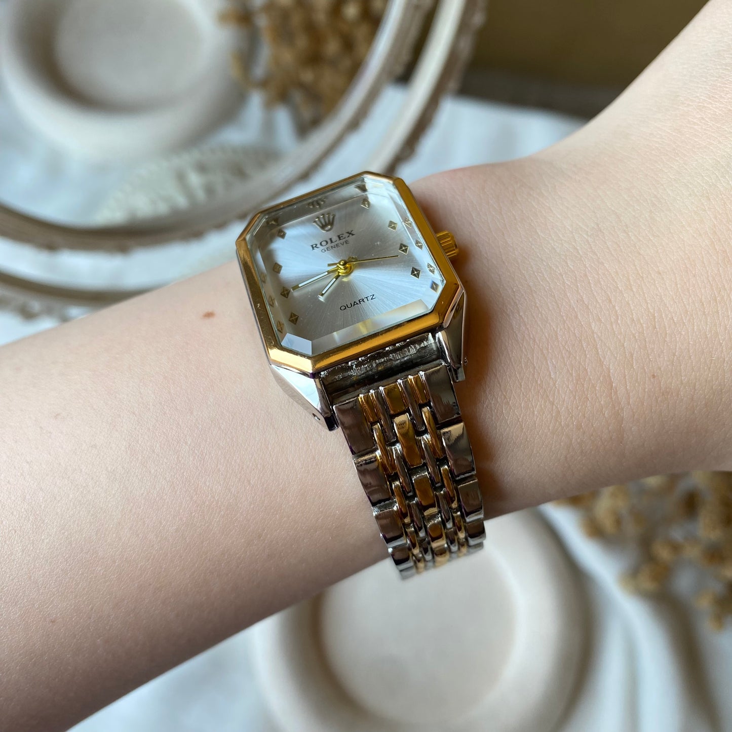 0008-1 Gold Plated stainless steel Watch