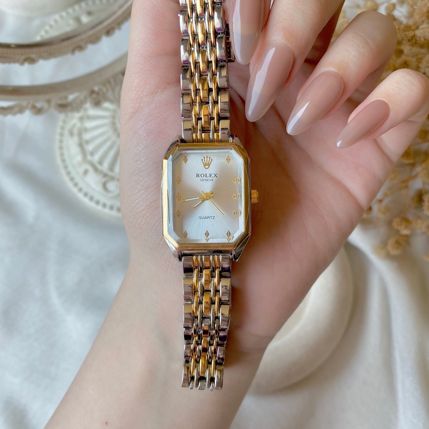 0008-1 Gold Plated stainless steel Watch