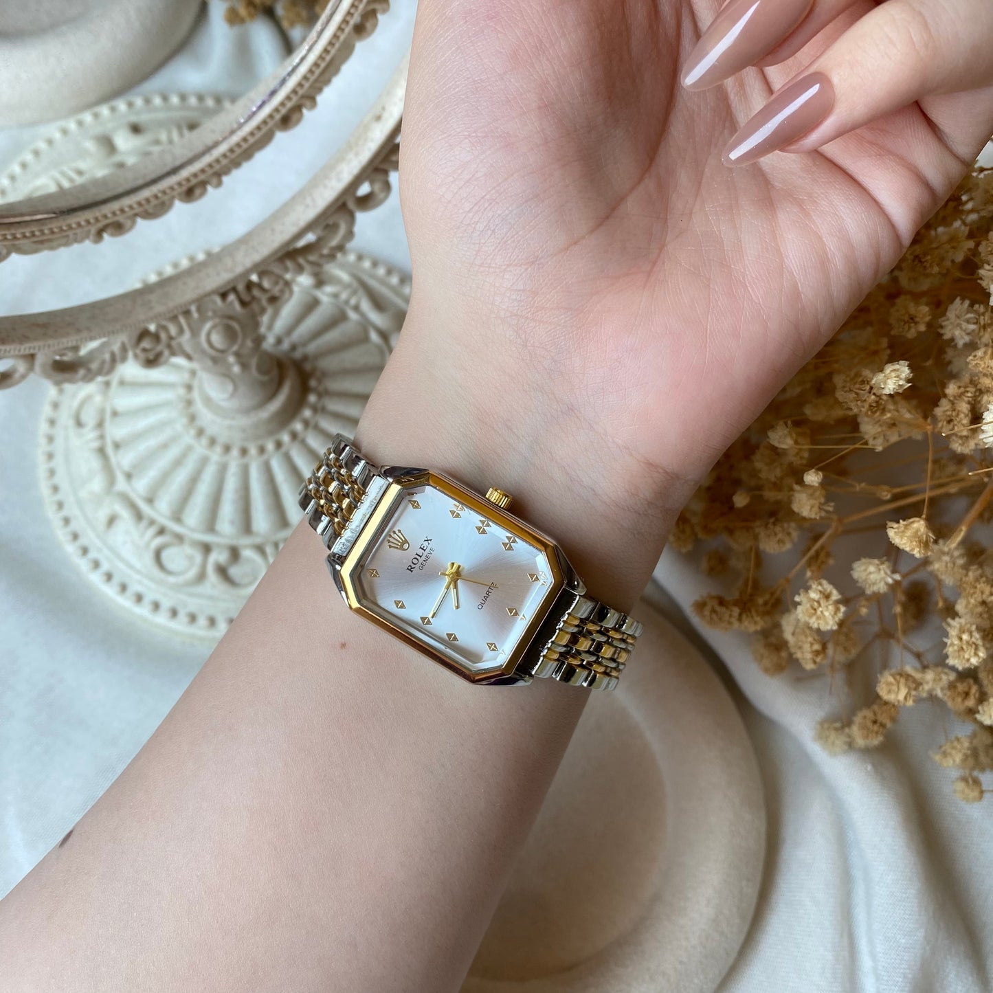 0008-1 Gold Plated stainless steel Watch