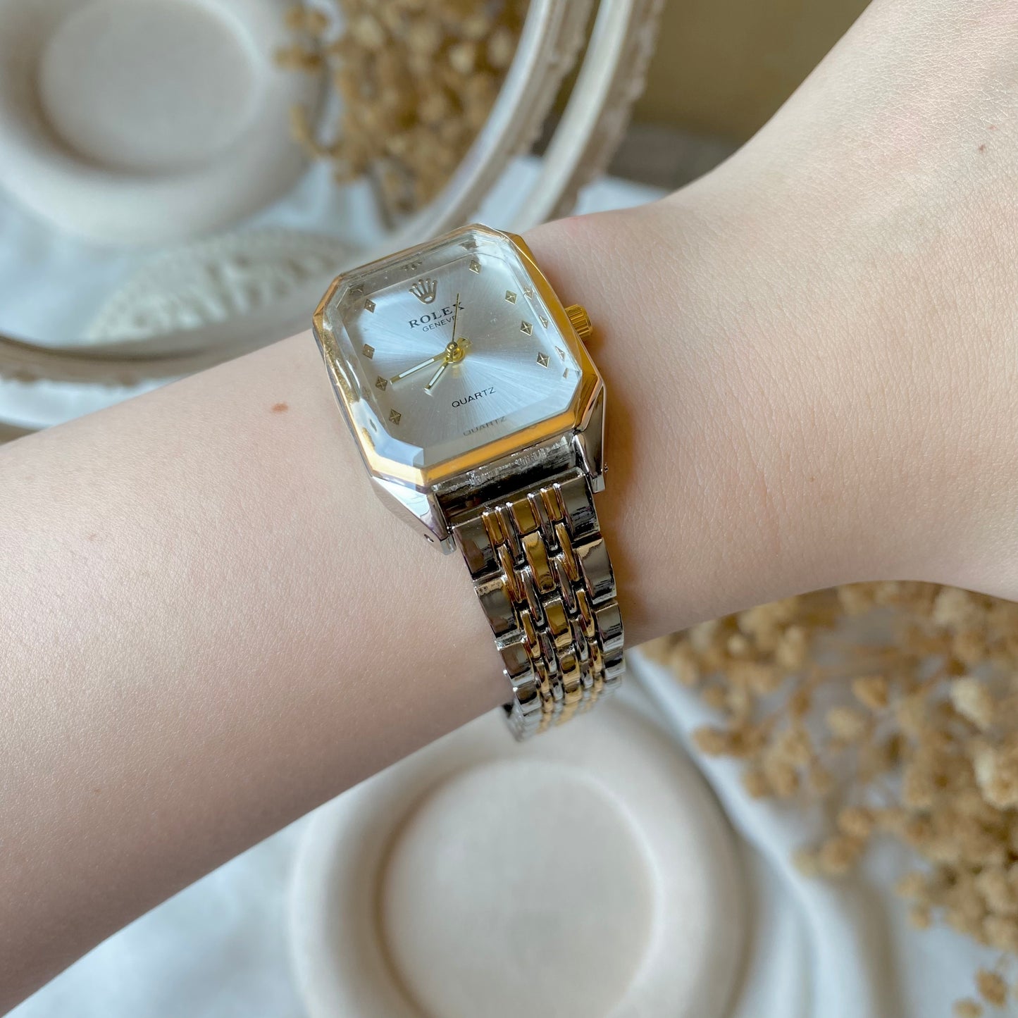 0008-1 Gold Plated stainless steel Watch
