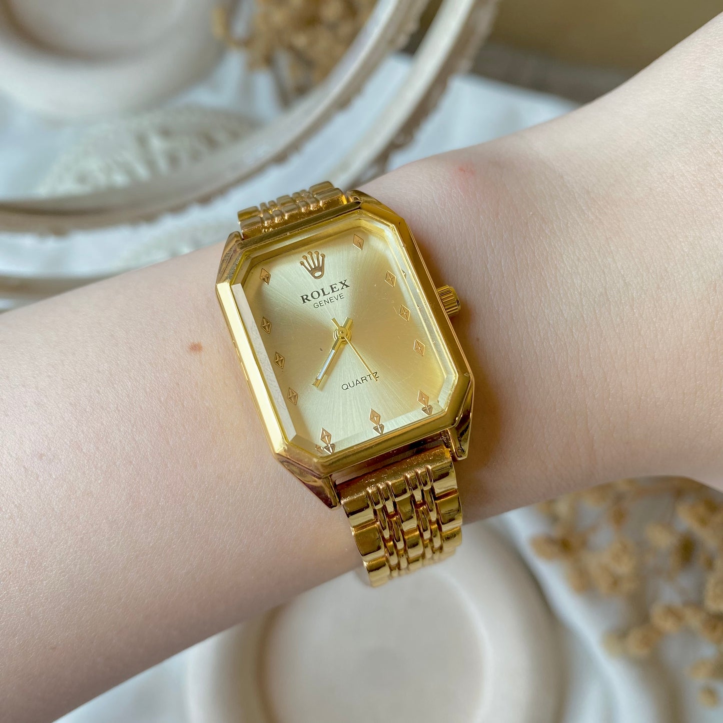 0008-2 Gold Plated stainless steel Watch