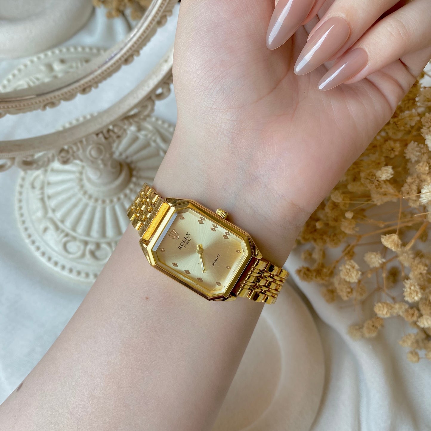 0008-2 Gold Plated stainless steel Watch