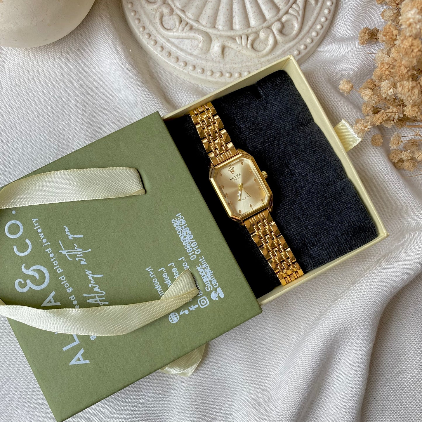 0008-2 Gold Plated stainless steel Watch