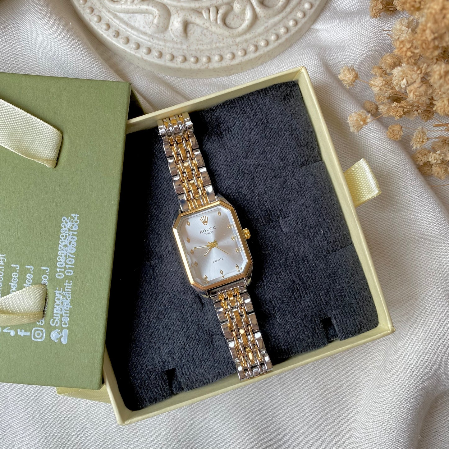 0008-1 Gold Plated stainless steel Watch