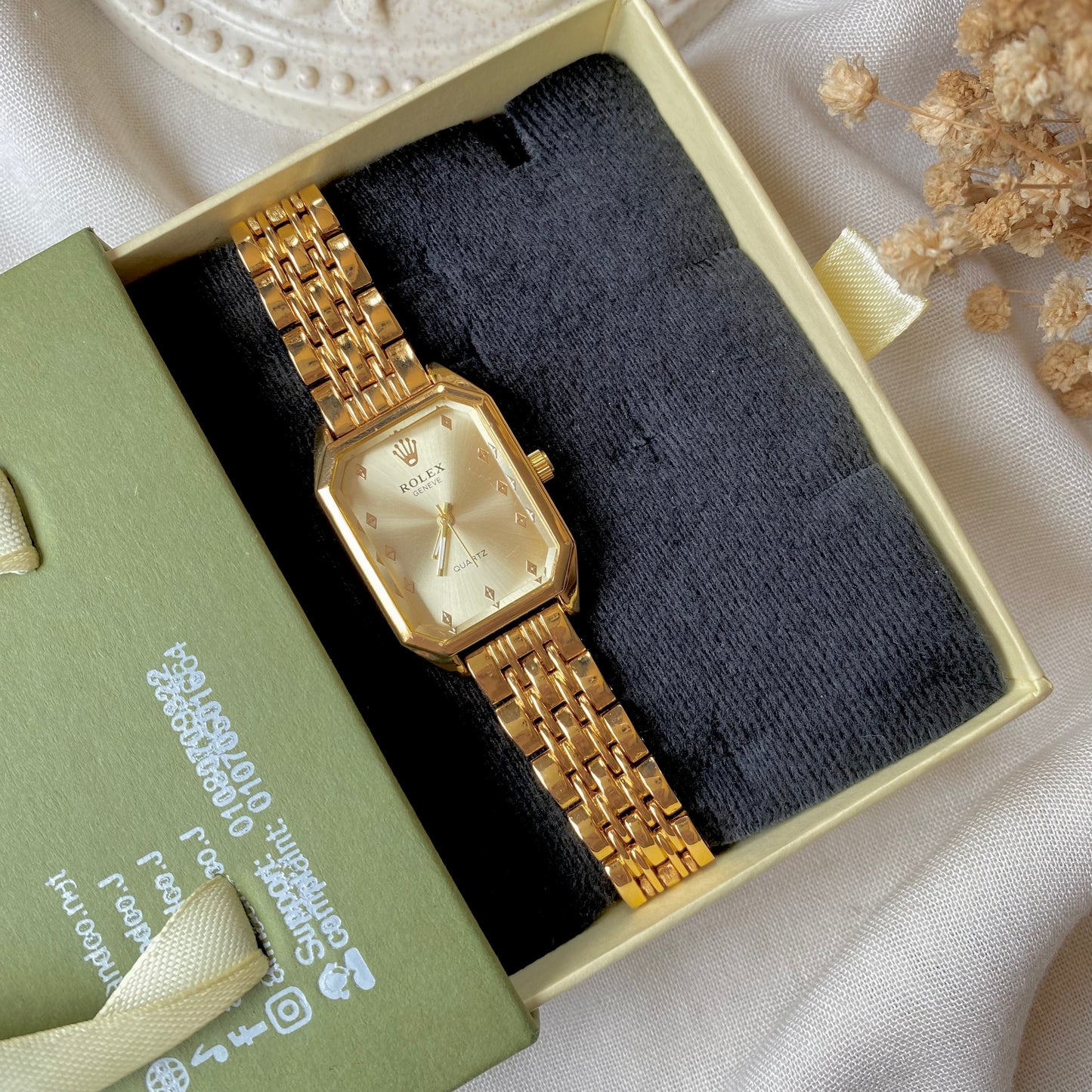 0008-2 Gold Plated stainless steel Watch