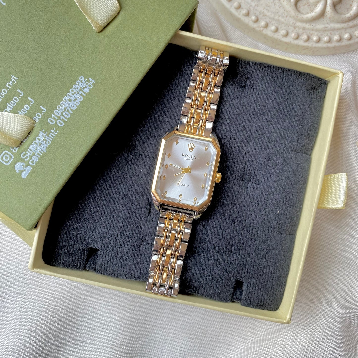 0008-1 Gold Plated stainless steel Watch