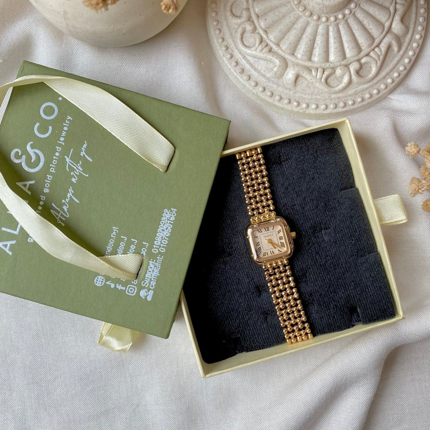 0004 Gold Plated stainless steel Watch