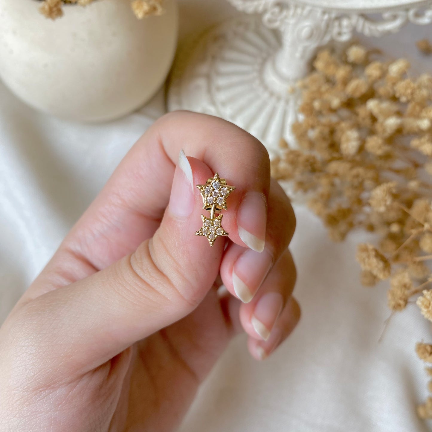 #00132-2 Copper Gold Plated Piercing