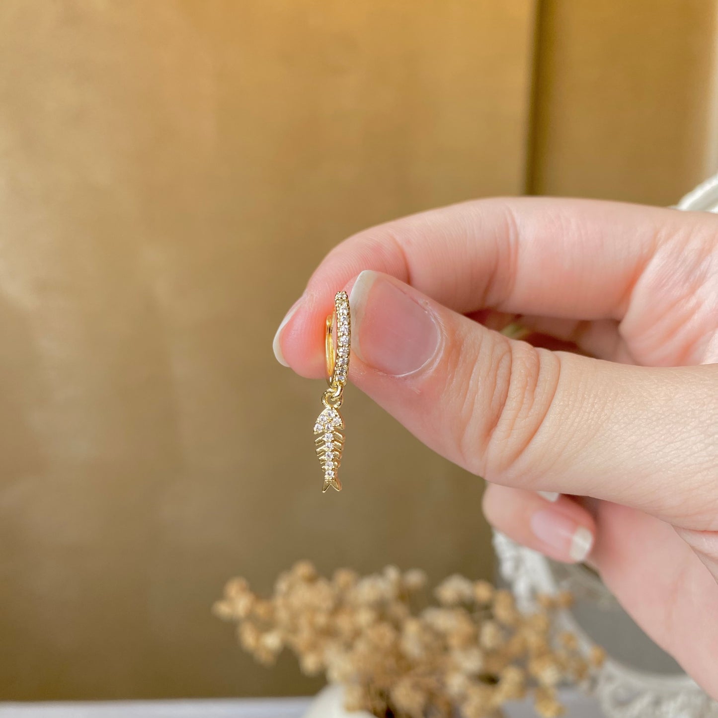 #00137-2 Copper Gold Plated Piercing