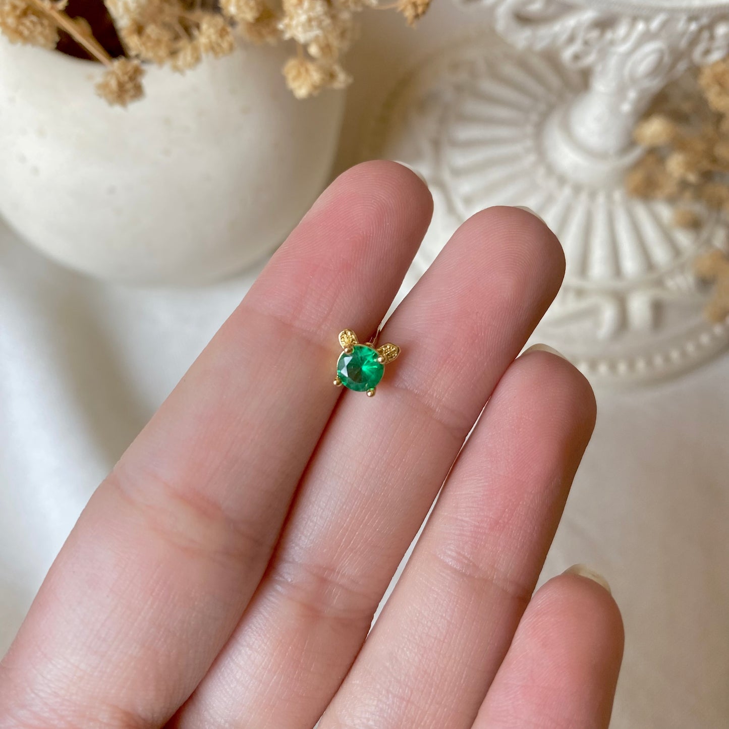#00137-3 Copper Gold Plated Piercing