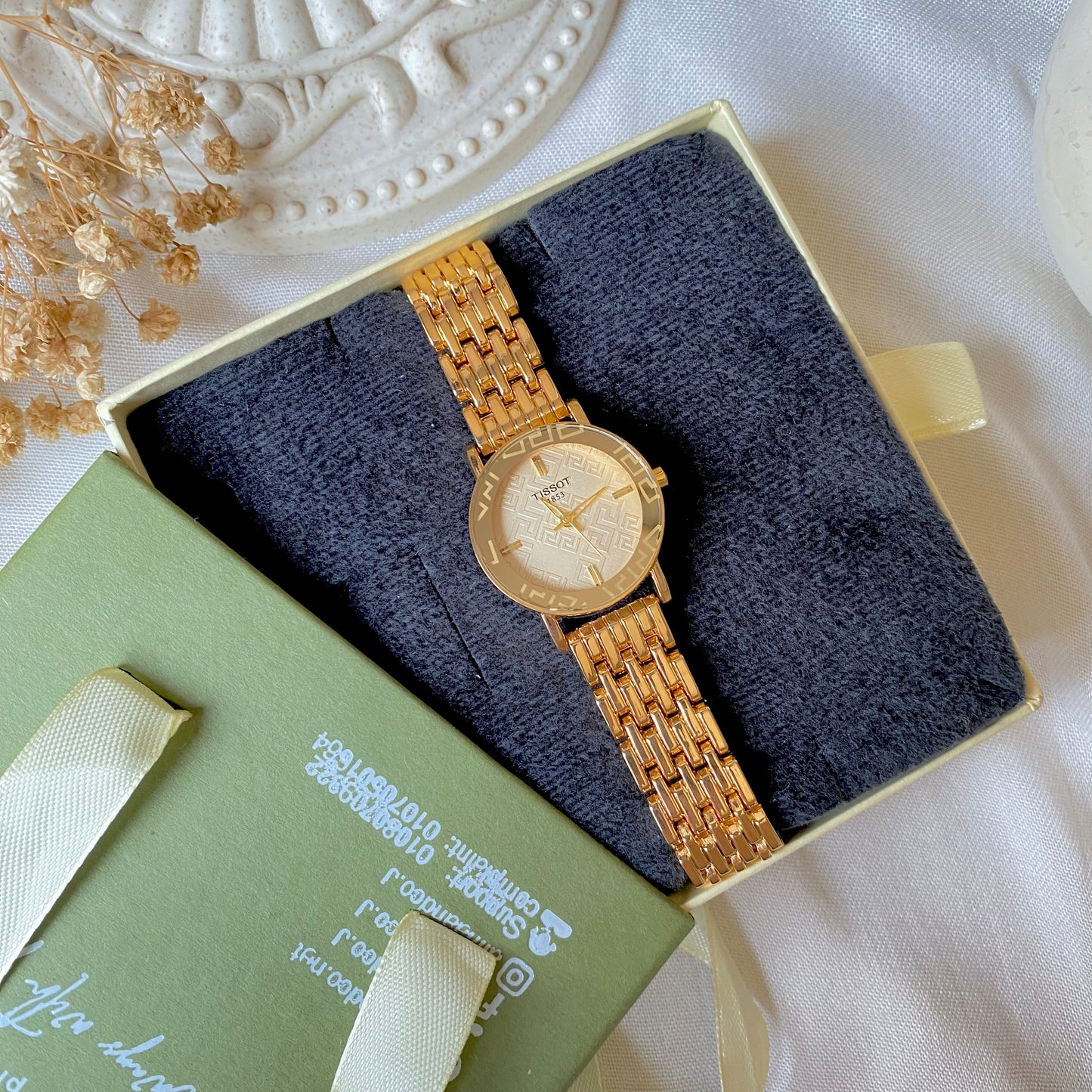 0010-2 Gold Plated stainless steel Watch