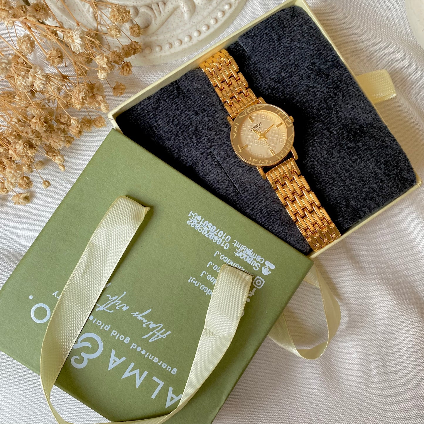 0010-2 Gold Plated stainless steel Watch
