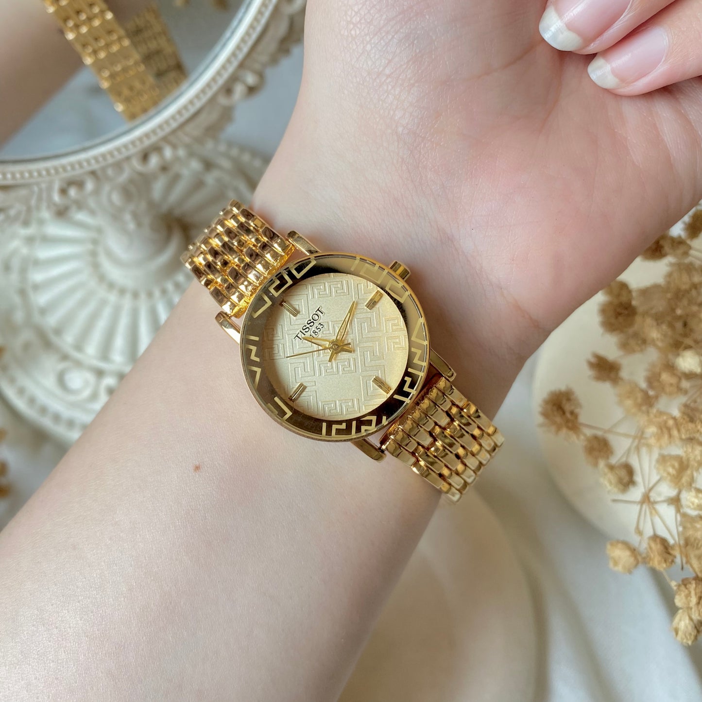 0010-2 Gold Plated stainless steel Watch